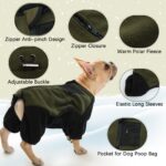 PUMYPOREITY Wintermantel Hund M – Warmer Schneeanzug mit Bauchschutz & abnehmbarem Schal – Bild 4