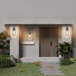 K-Bright 2er Set Aussenwandleuchte mit Bewegungsmelder – E27 Anthrazit Vintage für Terrasse & Hof – Bild 6