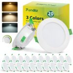 Fondiiz 20er Set LED Einbaustrahler 230V – Dimmbar mit 3 Farbtemperaturen, IP44