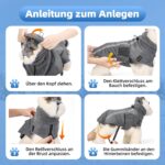 SlowTon Winter-Hundemantel mit Polarfleece & reflektierenden Streifen – Wasserdicht für kleine bis mittlere Hunde – Bild 5