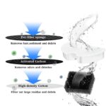 Nenozi Katzenbrunnen Filter Set – 18 Stück (9 Kohle + 9 Schaumstoff) für 2,2L – Bild 5