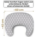 Amilian Stillkissen Klein Halbmond – Ergonomisches Nursing Pillow für unterwegs – Bild 2