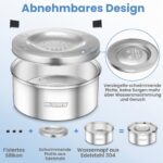 IDOGCHEW Wassernapf 3L Edelstahl – Anti-Schlabber Trinknapf für mittlere bis grosse Hunde – Bild 4