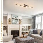 Glitzerlife LED Deckenleuchte 60cm – Moderne Deckenlampe Warmweiss 12W für Küche & Wohnzimmer – Bild 8