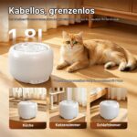 1.8L Kabelloses Katzenbrunnen mit 5200mAh Akku & Sensor – Red-Dot-Award – Bild 4