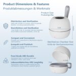 MOMMED Tragbarer Schnuller-Sterilisator mit UV-C – 99,99% Desinfektion in 3 Minuten – Bild 2