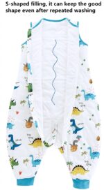 Chilsuessy Baby Schlafsack mit Füssen 2.5 Tog – Ganzjahres Schlafsack 70cm (80-90cm) – Bild 5