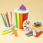 CAIXINYI Montessori Holzspielzeug ab 1 Jahr – Farb- & Formensortierspiel für Babys – Bild 6