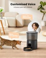 BEMOONY Futterautomat Katze 3L – Programmierbarer Futterspender mit 10s Aufnahmefunktion – Bild 4