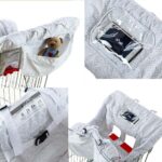 LeRan Baby Einkaufswagen Abdeckung – Universal Sitzkissen für Hochstuhl & Kinderwagen (Grau) – Bild 6