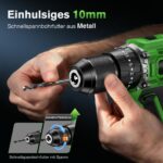 Ginour 21V Akku-Schlagbohrschrauber 50Nm mit Makita-Kompatibilität – Professionelles 3-in-1 Komplettset – Bild 7