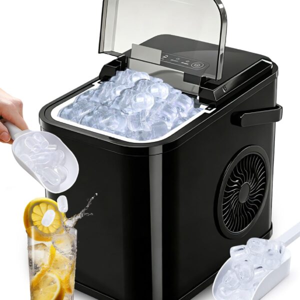Evolpor Eiswürfelmaschine Arbeitsplatte – 12 kg/24h mit 2 Eisgrössensortiment