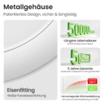 ALUSSO Metall LED Einbaustrahler 230V Dimmbar – 6er Set Badezimmer Spots IP65 – Bild 4