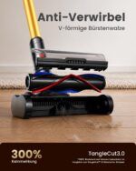 TVTAU Akku Staubsauger 650W 55KPa – Kabelloses Handstaubsauger-System mit Anti-Tangle-Bürste – Bild 6