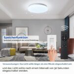 OPPEARL LED Deckenlampe 28cm Dimmbar mit Fernbedienung – 2400LM Sternenhimmel für alle Räume – Bild 5