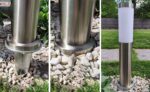 TRIBECCO Einschlag-Erdspieß Ø 116 x 300 mm – Bodenanker für Gartenlampen mit Kabelführung – Bild 7