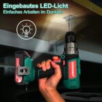 HYCHIKA Akku-Bohrschrauber 18V mit 2,0Ah & 27-teiligem Zubehör – 3-in-1 Multifunktionswerkzeug – Bild 5