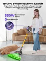 MONSGA Kabelloser Staubsauger 45 kPa mit bürstenlosem Motor – Professionelle Reinigung für 50 Minuten – Bild 2