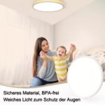 MoonYard LED Deckenleuchte Ø60cm 60W 6500lm – Dimmbar mit Fernbedienung für moderne Wohnräume – Bild 5