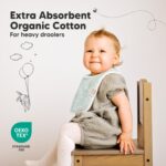 KeaBabies 8er-Pack Bio-Lätzchen für Neugeborene – GOTS-zertifiziert, Saugfähig & Sanft – Bild 5