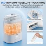 Bear 4-in-1 Babyflaschen-Sterilisator mit Trocknung – 48h Lagerfunktion – Bild 4