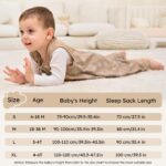 Unnivoll Baby-Schlafsack mit Füssen 1,0 Tog – 90 cm, 2er Pack Baumwolle – Bild 6