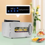 Lebensmitteltrockner Edelstahl 6 Etagen – 400W Dörrautomat mit 360° Luftzirkulation – Bild 2