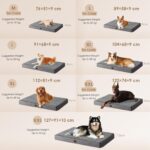 EHEYCIGA Orthopädisches Hundebett XL 112x81cm – Gelenkentlastung mit Egg-Crate-Schaum für grosse Hunde – Bild 6