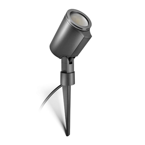 Steinel Spot Garden LED Bodenstrahler anthrazit – 620 lm Gartenstrahler mit Erdspieß