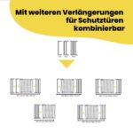 Safety 1st Easy Close Metal 28cm Gittererweiterung – Bohnerfreie Montage für Babygitter – Bild 6