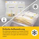 Medela Easy Pour 210 ml Muttermilchbeutel – Auslaufsicherer 100er Pack für sichere Lagerung – Bild 4