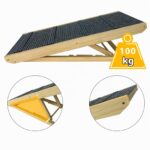 UISEBRT Hundetreppe Klappbar aus Holz – Hunderampe bis 100 kg mit Anti-Rutsch – Bild 4