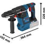 Bosch Professional GBH 18V-26 F Akku-Bohrhammer – 2,6 J Schlagenergie mit 2x5.0Ah – Bild 3