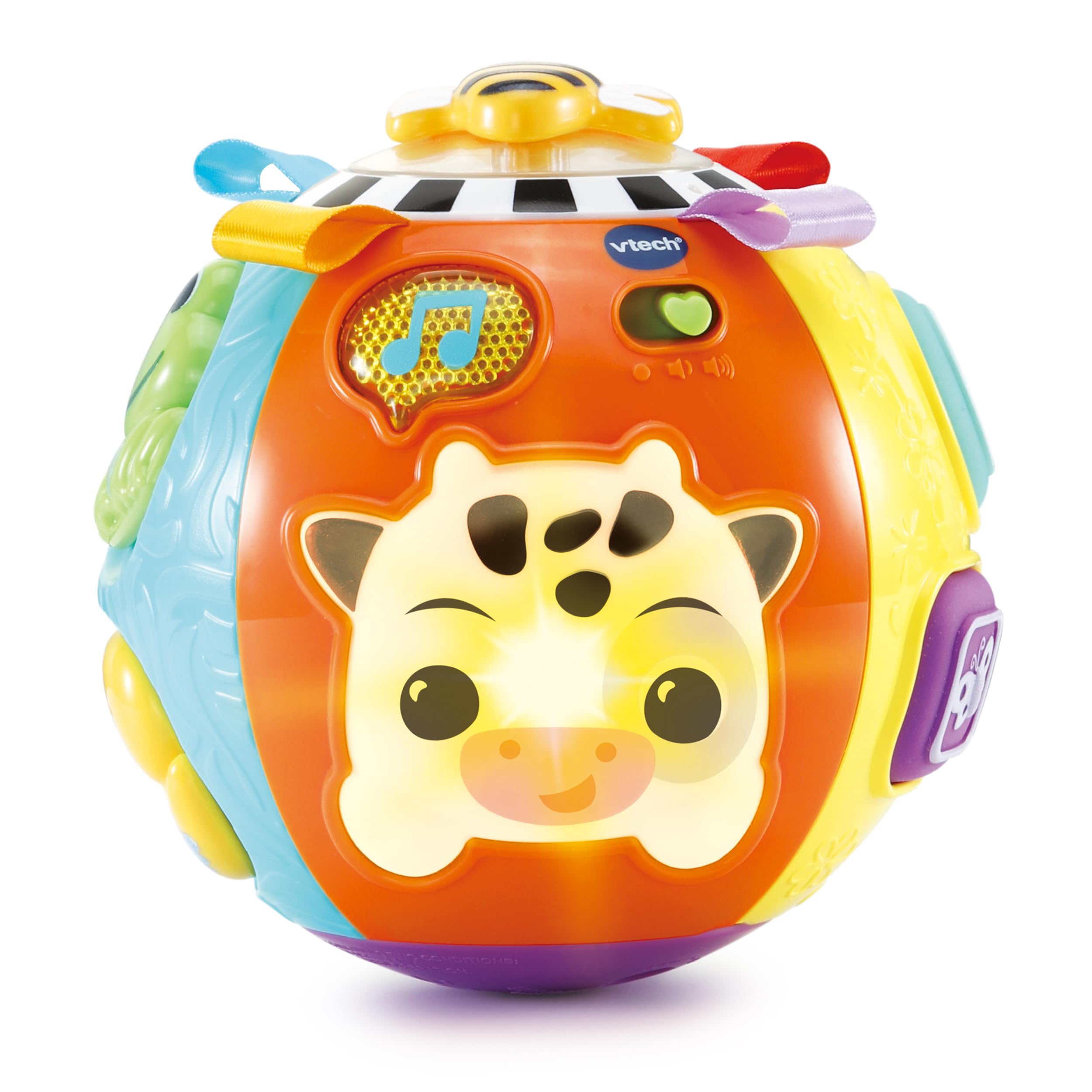 VTech Baby Entdeckerball – Motorikspielzeug mit Liedern & Geräuschen für 6-36 Monate