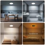 ToyGlee LED Deckenlampe 18W dimmbar mit Fernbedienung – Warmweiss bis Kaltweiß für alle Räume – Bild 5