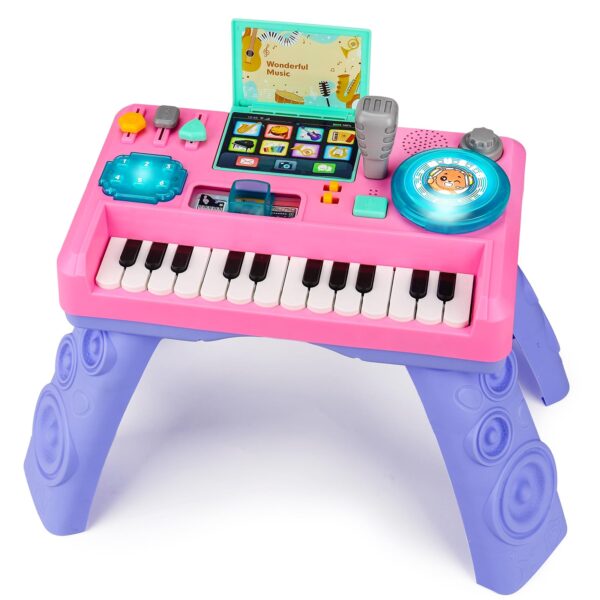 Lypsochaat Baby DJ Pult mit Klavier – Musikspielzeug mit Licht & Aufnahme für Kinder ab 1 Jahr
