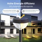 Linkind Solar Wegeleuchten 4er-Set – 3000K Warmweiss Gartenbeleuchtung mit 3 Modi – Bild 4