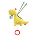 Fehn Mini-Spieluhr Dino – Kuscheltier mit Mozarts Wiegenlied für Babys