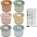 Moonkie 6er-Pack Silikon-Babynahrungsbehälter 120ml – Auslaufsicher & Gefriergeeignet
