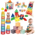 LearnToy Montessori 7-in-1 Aktivitätsset – Motorik-Spielzeug für Kleinkinder 18–36 Monate