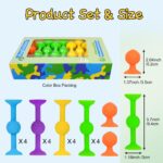 HugOutdoor 18er Saugnapf Dart Set – Weiches Silikon Wurfspiel für Kinder & Erwachsene – Bild 3