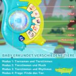 Marstone Musikspielzeug Krokodil mit Klavier & Gitarre – Montessori Lernspielzeug ab 1 Jahr – Bild 4