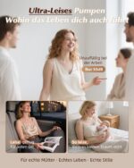 KISSBOBO K5 Elektrische Milchpumpe – Freihändig mit 4 Modi & 19 Stufen für Mütter – Bild 6