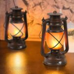 KINGLEAD LED Vintage Laterne 2er Set mit Flammeneffekt – USB Wiederaufladbar & Dimmbar – Bild 7