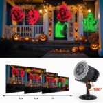 RIRIDAMAI 3D Halloween Outdoor Projektor – 180° verstellbar, IP44 wasserdicht für Garten & Party – Bild 4