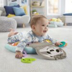 Fisher-Price Spielkissen Faultier mit abnehmbaren Beißringen – Motorik-Spielzeug ab Geburt – Bild 2