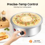 45cm Crêpes Maker 3000W mit Gusseisen-Platte – Profi-Crêpiere für Gözleme & Pancakes – Bild 3