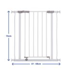 Dreambaby AVA Slimline Treppengitter 61-68 cm – Druckinstallation für Türen & Flure – Bild 3