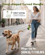 pecute Hundeleine 8m für grosse Hunde bis 50kg – Rollleine mit Bissfestigkeit & Kotbeutel – Bild 4