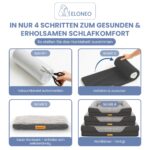 ELONEO Orthopädisches Hundebett 106x76cm mit Memory Foam – Gelenkentlastung für grosse Hunde – Bild 7